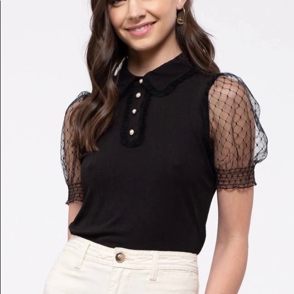 Knit Collared Button up - Picture 1 of 4